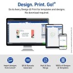 Avery® Easy Peel® Printable Address Labels, Sure Feed® Technology, 1" x 2-5/8" Customizable Stickers, White, 1,500 Blank Mailing Labels, Great for Mailing, Shipping, and More (2-Pack of 5260) - Image 6