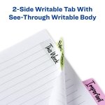 Avery® Margin Ultra Tabs®, 2.5" x 1" Repositionable, 24 Pastel Tabs - Image 4