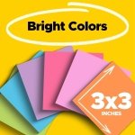Post-it Super Sticky Notes, 3 x 3 in, Assorted Brights, 15 Pads - Image 2