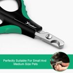 Candure Cat Nail Clippers Stainless Steel Cat Claw Trimmers for Rabbits,Guinea Pigs, Birds, Puppies, Kittens and Small Animals- Pet Nail Clippers for Professional and Home Use (Black) - Image 8