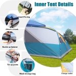 UNP Canopy Side Tent for 10x10 Pop Up Canopy, 4 Person, Ocean Blue - Image 5