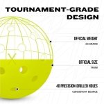Franklin Sports x-40 Performance Outdoor Pickleballs - Usapa Approved (12 Pack) - Image 5