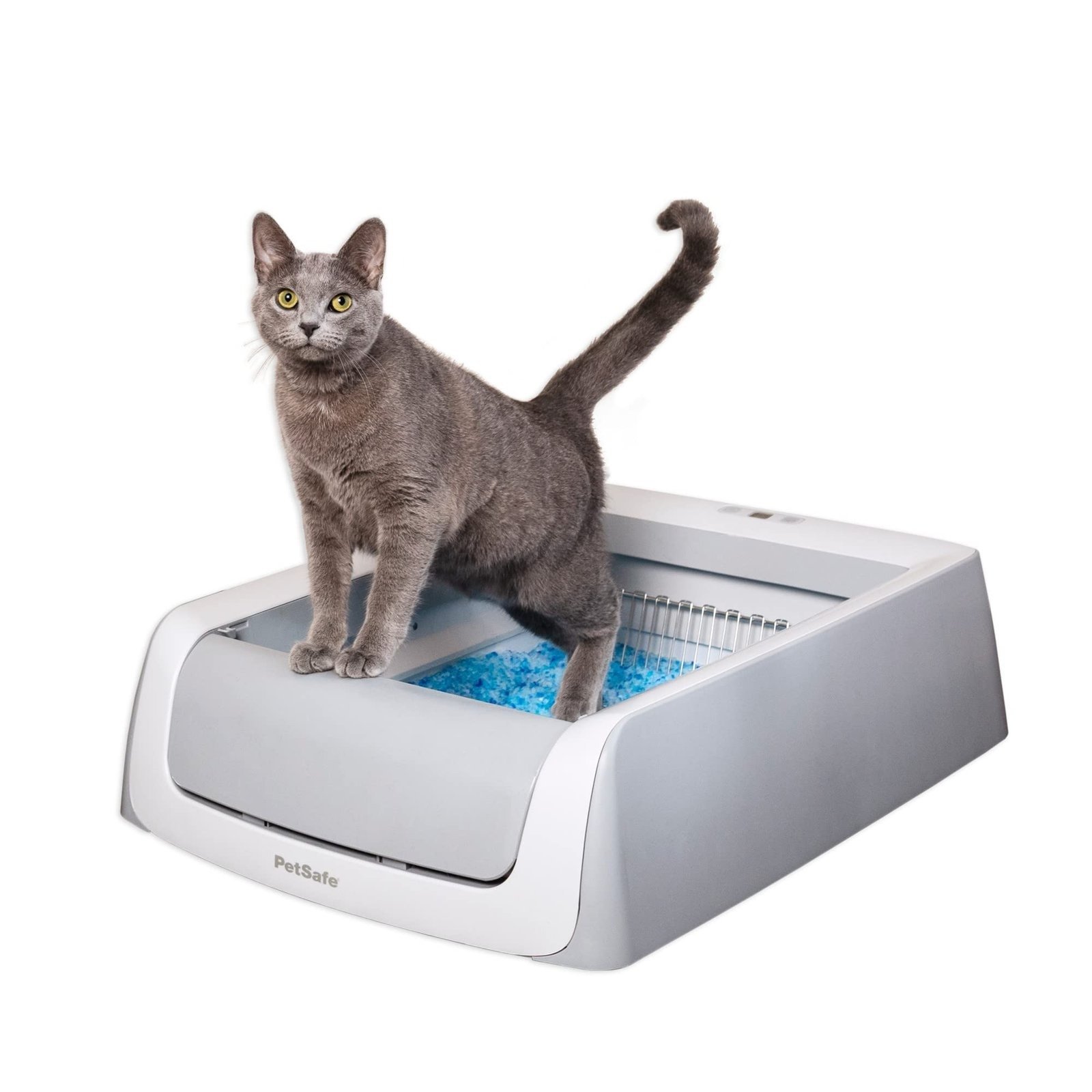 71ZmDZ60USL.jpg PetSafe ScoopFree Automatic Self-Cleaning Cat Litter Box – Includes Disposable Trays with Crystal Litter, Uncovered - Image 1