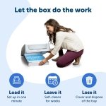 PetSafe ScoopFree Automatic Self Cleaning Hooded Cat Litter Box - Ultra, Top-Entry - Purple or Taupe - Covered 2nd Generation - Includes Disposable Tray with Premium Blue Crystal Litter and Hood - Image 4
