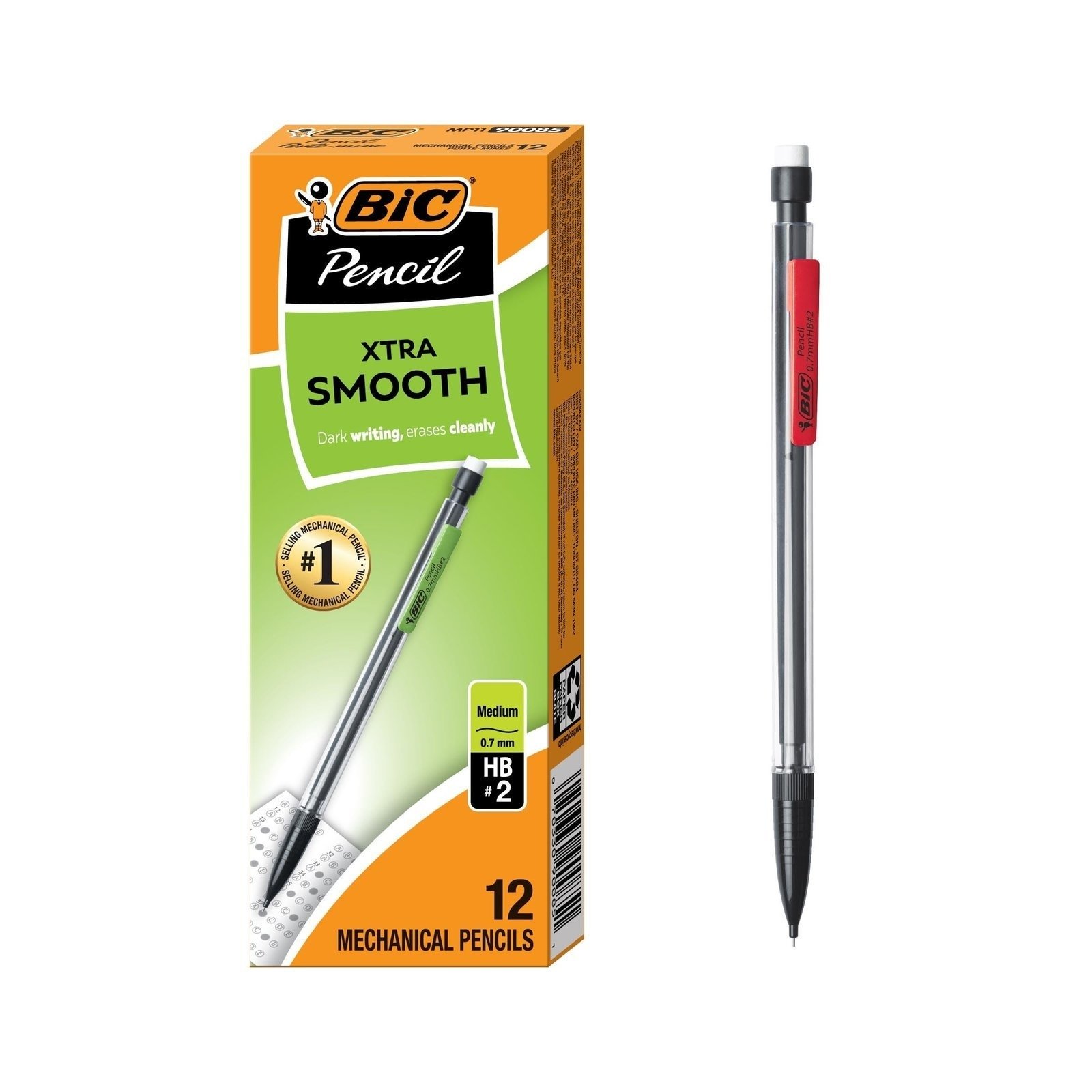 71eJgrC01L.jpg BIC Xtra-Smooth Mechanical Pencils, 0.7 mm Medium Point, 12-Count - Image 1
