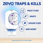 Zevo Flying Insect Trap for Fruit Flies & Gnats, 1 Plug-in Base & 1 Refills - Image 6