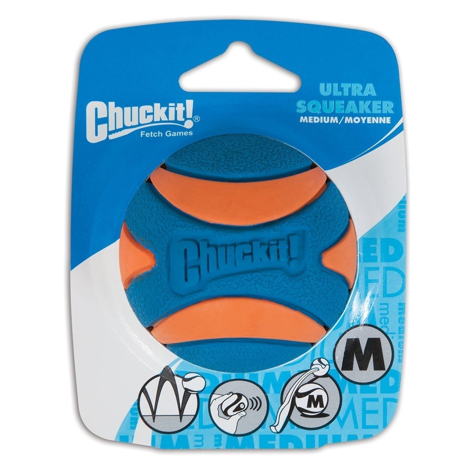 71lQACO4Z5L.jpg Chuckit! Ultra Squeaker Ball, Medium - Image 1