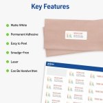 Avery Easy Peel Printable Address Labels with Sure Feed, 1" x 2-5/8" Customizable Stickers, White, 7,500 Blank Mailing Labels, Great for Mailing, Shipping, and More (5960) - Image 3