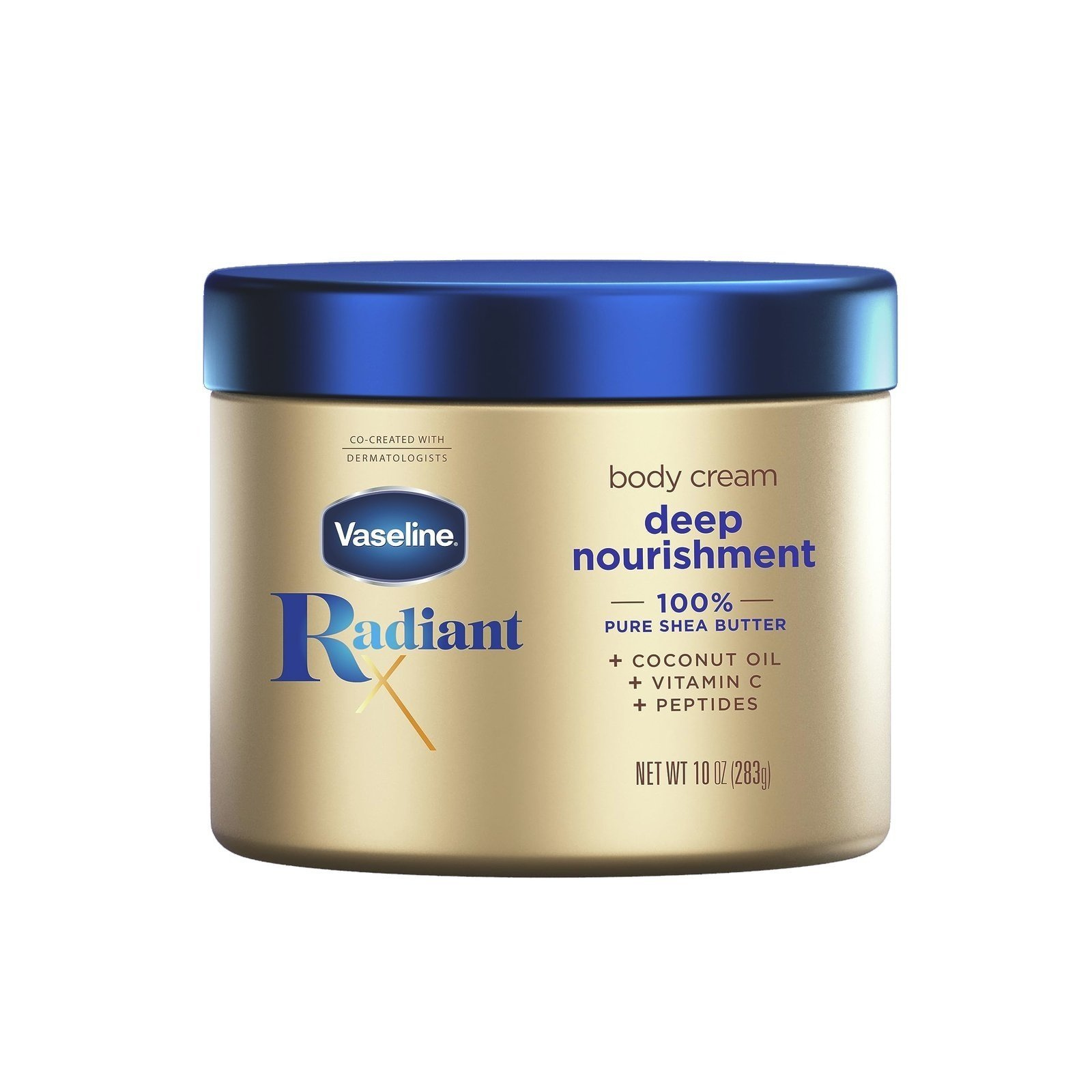 Vaseline Radiant X Deep Nourishment Body Cream For Dry Skin 10oz