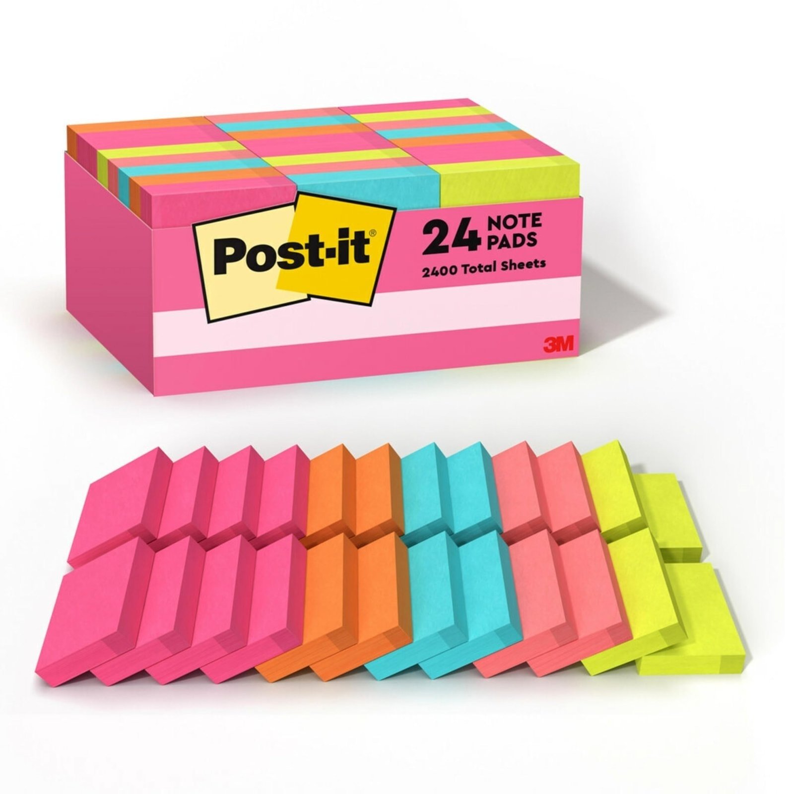 71nF0PSwRFL.jpg Post-it Notes, 1.38 x 1.88 in, Poptimistic Collection, 24 Pads - Image 1