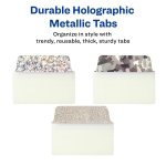 Avery Ultra Tabs, 2" x 1.5" Repositionable, Holographic, 18 Tabs - Image 2