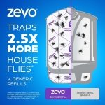 Zevo Flying Insect Trap Refill Cartridges for Fruit Flies & Gnats, 4 Count - Image 5