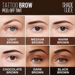 Maybelline New York Eyebrow Tint, With Tip Brush Applicator, Peel Off Formula, Tattoo Brow Longlasting Tint, Waterproof & Smudge Proof, Dark Brown, 4.9 ml - Image 5