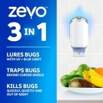 Zevo Flying Insect Trap for Fruit Flies & Gnats, 2 Plug-in Bases, 2 Refills - Image 2