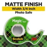 Bundle of Scotch Heavy Duty Packaging Tape, 1.88" x 54.6 yd, Designed for Packing, Shipping and Mailing, 3" Core, 6 Rolls + Scotch Magic Tape, 3 Dispensered Rolls, Clear Tape, 3/4 x 300 Inches - Image 7