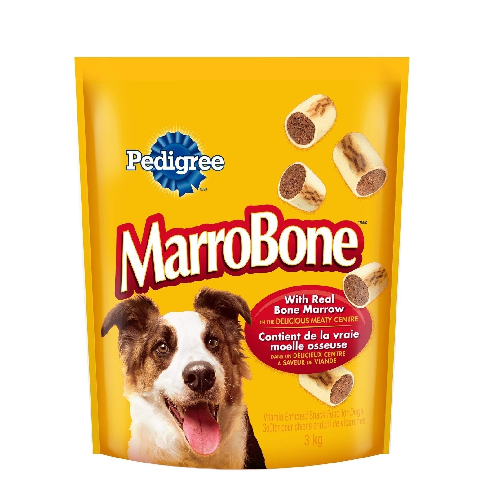 PEDIGREE MARROBONE Adult Dog Treats - Beef Flavour, 3kg Pouch