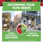Scotch Heavy Duty Moving Packing Tape, Clear, Makes Packing Easier & Quieter, 1.88 in. x 54.6 yd., 2 Tape Rolls with 1 Dispenser - Image 4