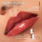 L'Oreal Paris Plump Ambition Hyaluron Lip Oil, 24 HR Lip Gloss with Hyaluronic Acid, Volumizing Formula with Glass-Like Shine, Worth It 601, 0.16 Fl Oz - Image 9