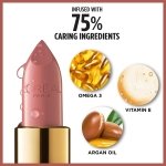 L'Oreal Paris Colour Riche Satin Lipstick for Moisturized Lips,Lip Makeup with Argan Oil and Vitamin E,Worth It,0.13 Oz - Image 4