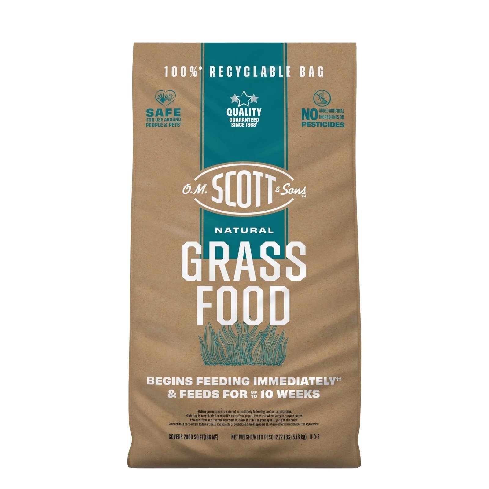 O.M. Scott & Sons Natural Grass Food, 12.72 lbs.