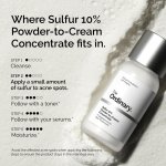 The Ordinary Sulfur 10% Powder-to-Cream Acne Spot Treatment Concentrate, Reduces Pimple Size and Zit Redness, 0.18 Oz - Image 7