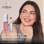 L'Oreal Paris Plump Ambition Hyaluron Lip Oil, 24 HR Lip Gloss with Hyaluronic Acid, Volumizing Formula with Glass-Like Shine, Worth It 601, 0.16 Fl Oz - Image 6