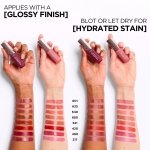 L'Oreal Paris Hyaluron Tint Lip Stain Serum, Long Lasting, Hydrating Lip Makeup Infused with Hyaluronic Acid, 601 Worth It (Pinky Nude) - Image 5