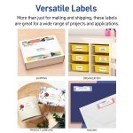 Avery® Easy Peel® Printable Address Labels, Sure Feed® Technology, 1" x 2-5/8" Customizable Stickers, White, 1,500 Blank Mailing Labels, Great for Mailing, Shipping, and More (2-Pack of 5260) - Image 4