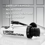 L'Oreal Paris Infallible Up To 24H Wear Brow Lamination, Water-Resistant Longwear Eyebrow Gel Make Up, Clear/Transparent, 0.16 Fl Oz - Image 2