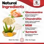 Glucosamine for Dogs Hip and Joint Supplement - Safe Joint Support for Dogs - Dog Joint Supplement with Glucosamine Chondroitin MSM Turmeric - 120 Joint Care Chews for Dogs ActivTreats - Image 4