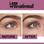 Maybelline New York Lash Sensational Washable Mascara, Blackest Black, (Packaging May Vary) 0.32 Fl Oz (Pack of 1) , K1714600 - Image 3