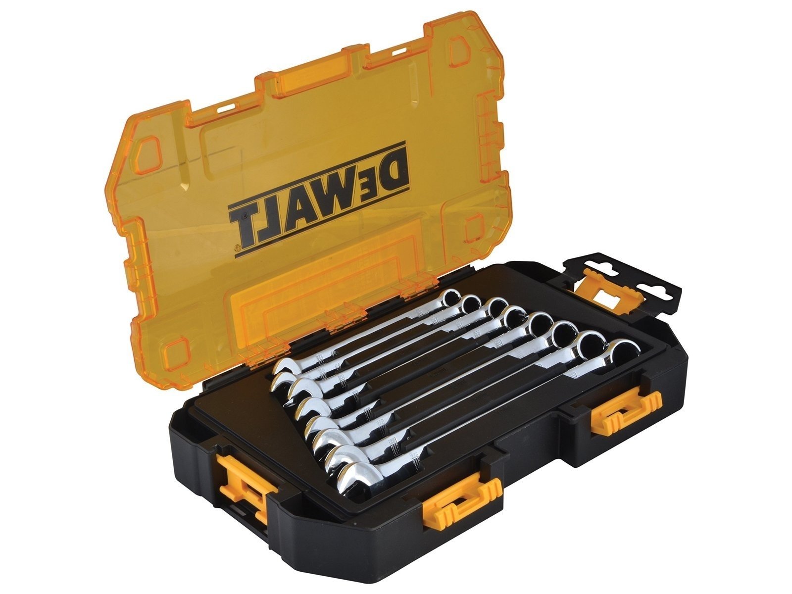 81yTRZhuUoL.jpg DEWALT Combination Wrench Set, Metric, 8-Piece (DWMT73810) - Image 1