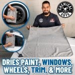 Chemical Guys, Waffle Weave Gray Matter Microfiber Drying Towel, 25 x 36 in - Image 11