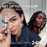 L'Oreal Paris Infallible Up To 24H Wear Brow Lamination, Water-Resistant Longwear Eyebrow Gel Make Up, Clear/Transparent, 0.16 Fl Oz - Image 7