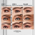 L'Oreal Paris Infallible Up To 24H Wear Brow Lamination, Water-Resistant Longwear Eyebrow Gel Make Up, Clear/Transparent, 0.16 Fl Oz - Image 5