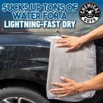 Chemical Guys, Waffle Weave Gray Matter Microfiber Drying Towel, 25 x 36 in - Image 6