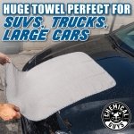 Chemical Guys, Waffle Weave Gray Matter Microfiber Drying Towel, 25 x 36 in - Image 9